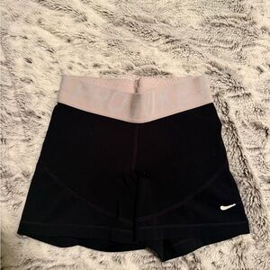 Nike Women's Black and Gray Athletic Shorts